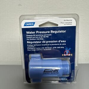 RV/ Marine - Water Pressure Regulator by Camco - Preset 40-50 PSI